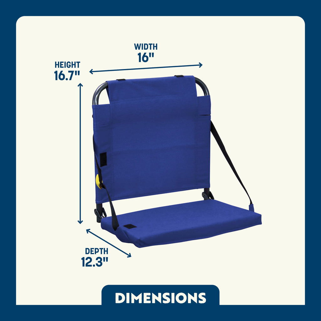 Ergonomic Back-Support BleacherBack - Choice 696 - Ergonomic Portable Stadium Seat for Sports Events Detail