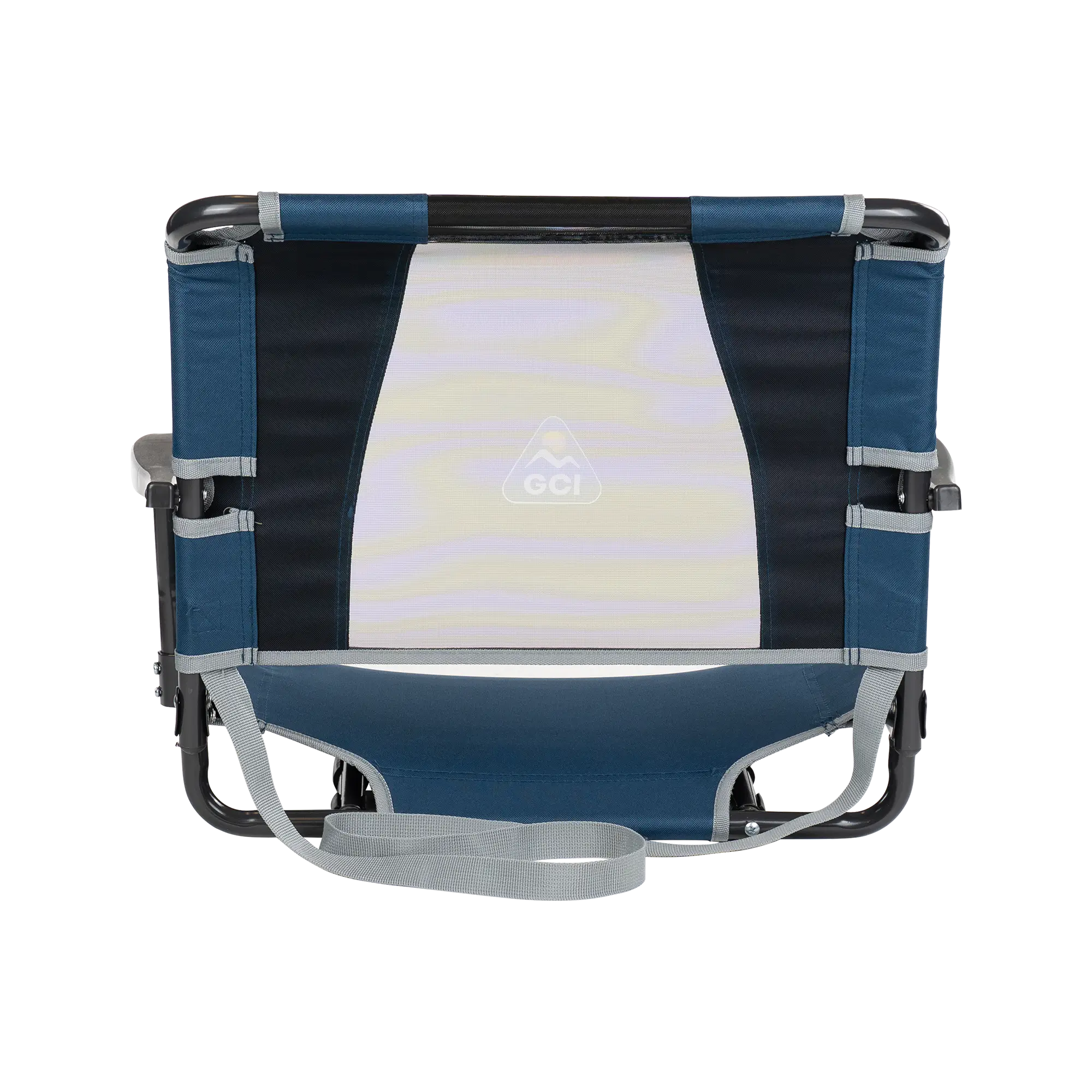 Ultra-Lightweight Big Comfort Stadium Chair with Armrests - Choice 465 - Bleacher-Friendly Stadium Chair with Back Support Detail