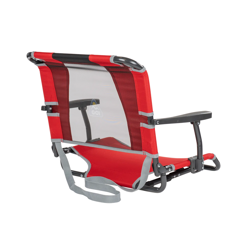 Ultra-Lightweight Big Comfort Stadium Chair with Armrests - Choice 465 - Bleacher-Friendly Stadium Chair with Back Support Detail