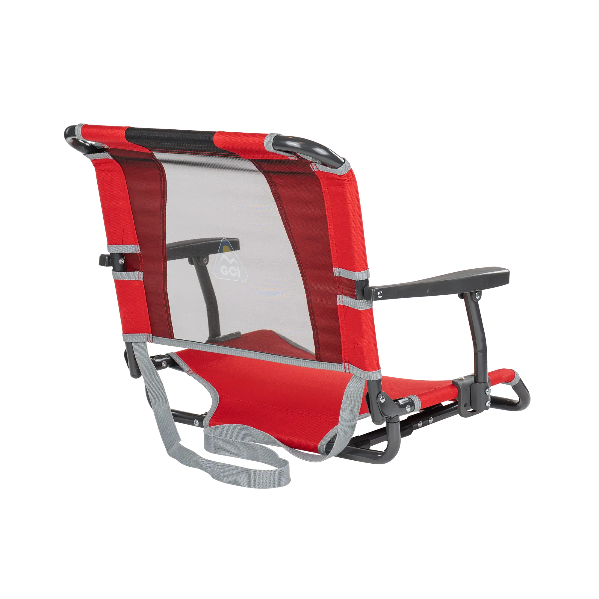 Ultra-Lightweight Big Comfort Stadium Chair with Armrests - Choice 465 - Bleacher-Friendly Stadium Chair with Back Support Detail