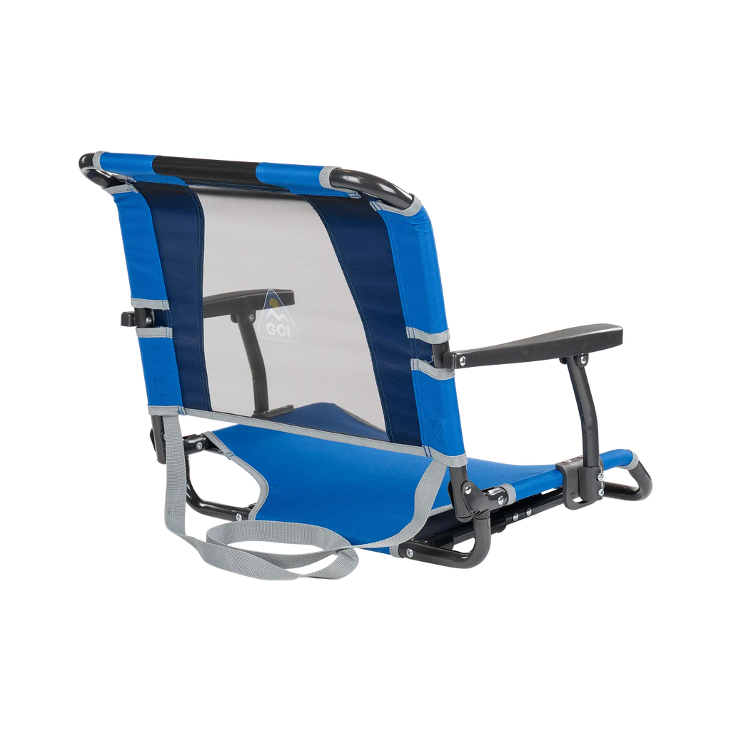 Ultra-Lightweight Big Comfort Stadium Chair with Armrests - Choice 465 - Bleacher-Friendly Stadium Chair with Back Support Detail