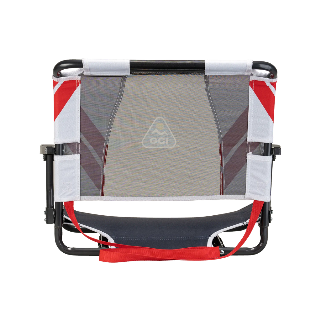 Ultra-Lightweight Big Comfort Stadium Chair with Armrests - Choice 465 - Bleacher-Friendly Stadium Chair with Back Support Detail