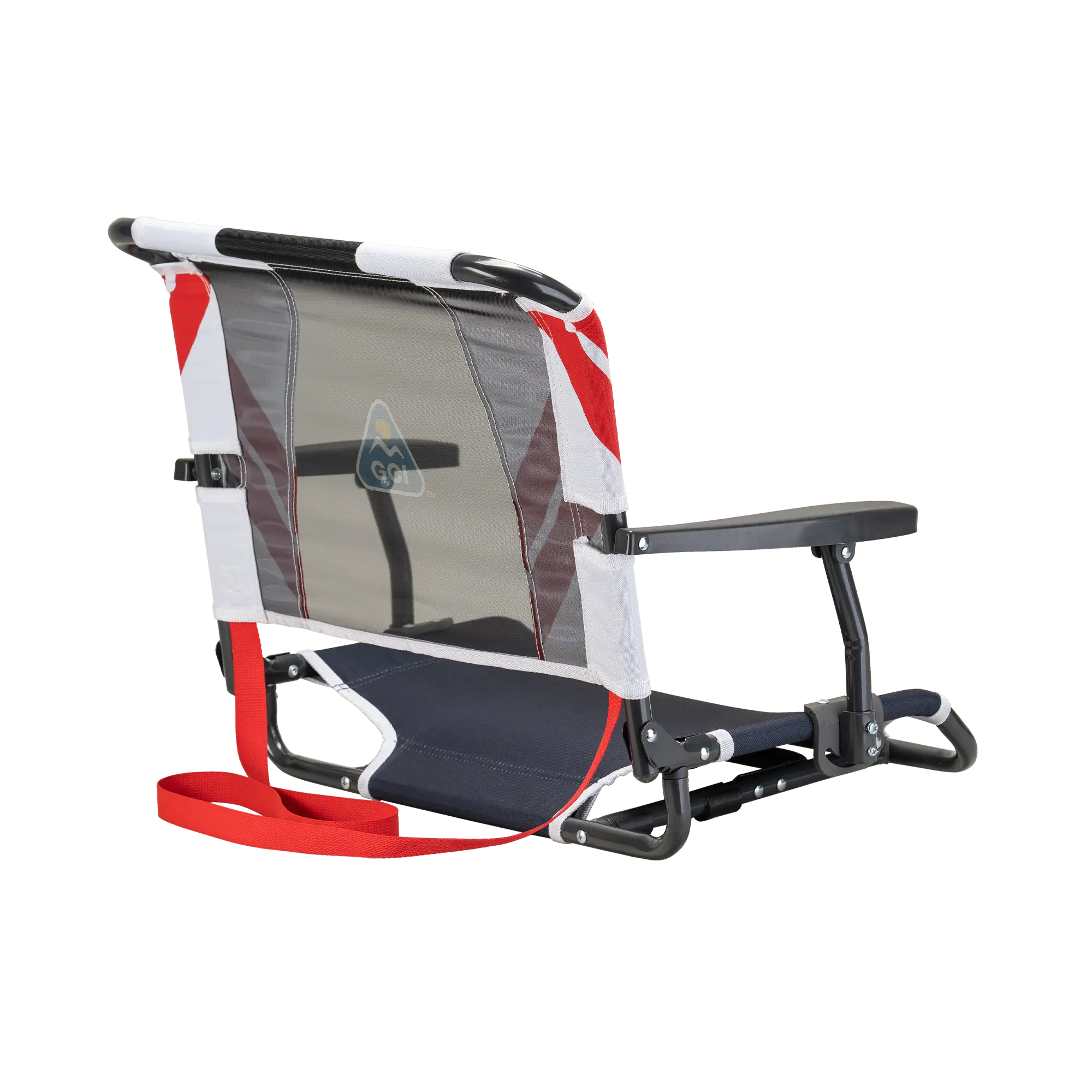 Ultra-Lightweight Big Comfort Stadium Chair with Armrests - Choice 465 - Bleacher-Friendly Stadium Chair with Back Support Detail