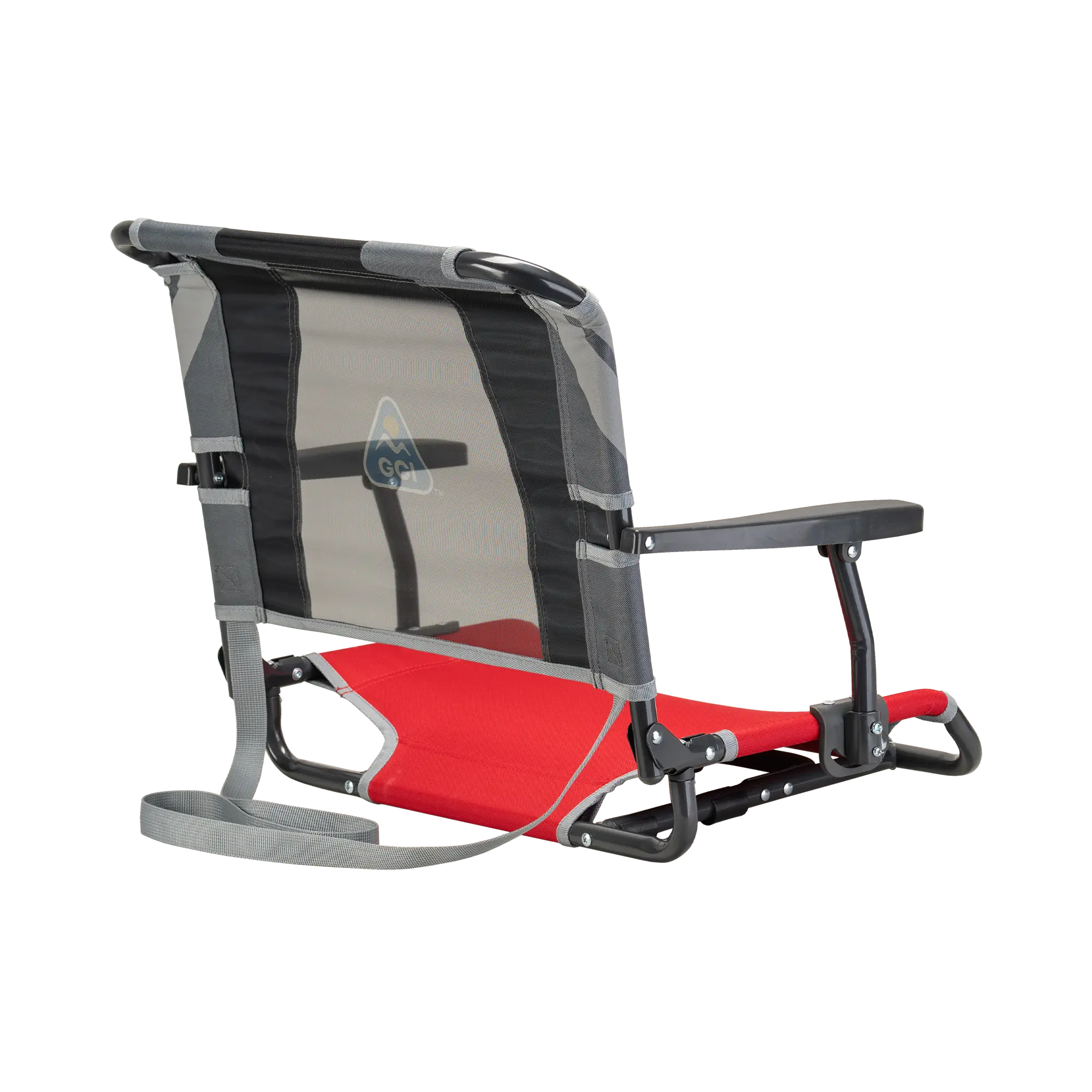 Ultra-Lightweight Big Comfort Stadium Chair with Armrests - Choice 465 - Bleacher-Friendly Stadium Chair with Back Support Detail