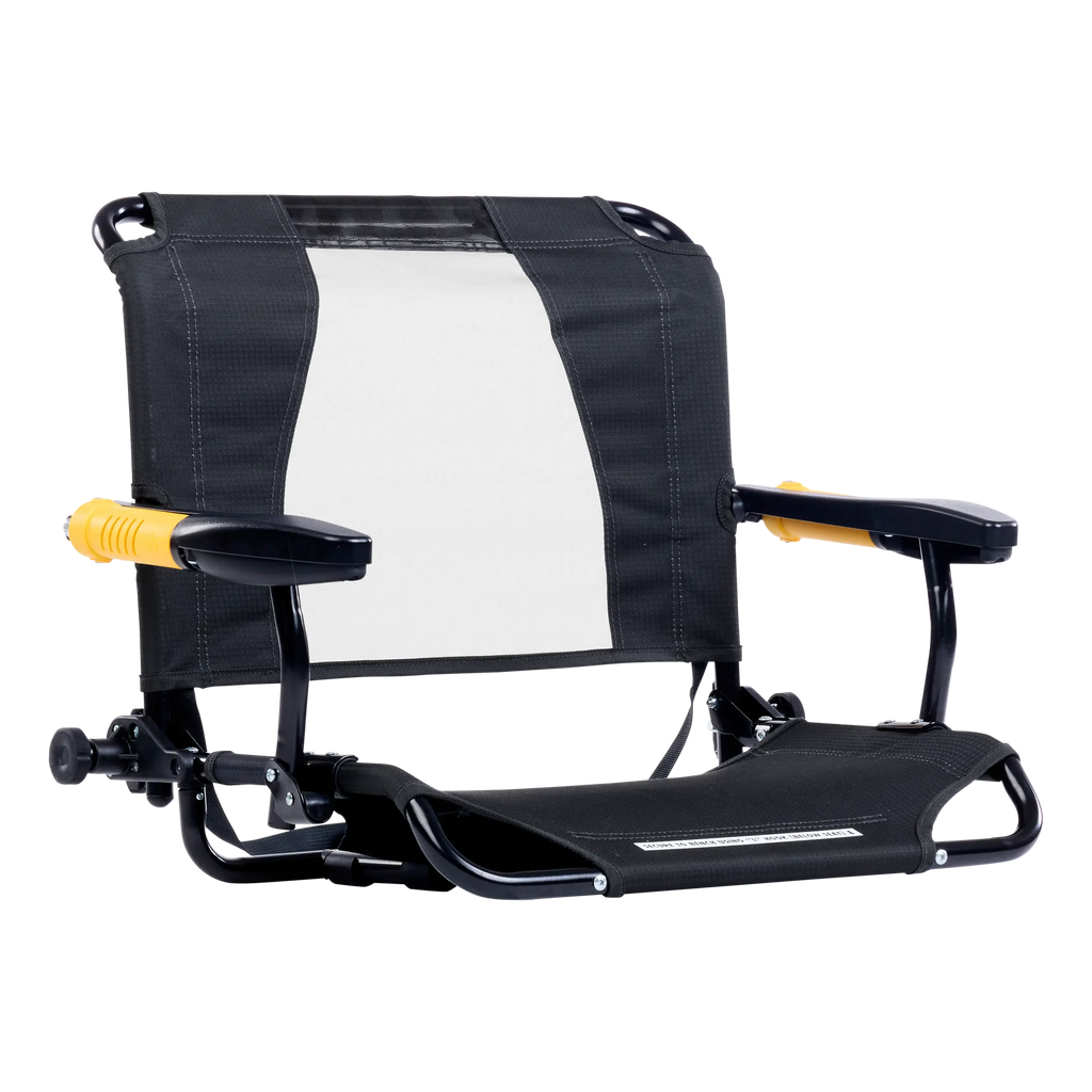 Heavy-Duty Freestyle Stadium Rock-Cliner - Choice 540 - Freestyle Rocker Portable Outdoor Folding Chair - Dark Charcoal