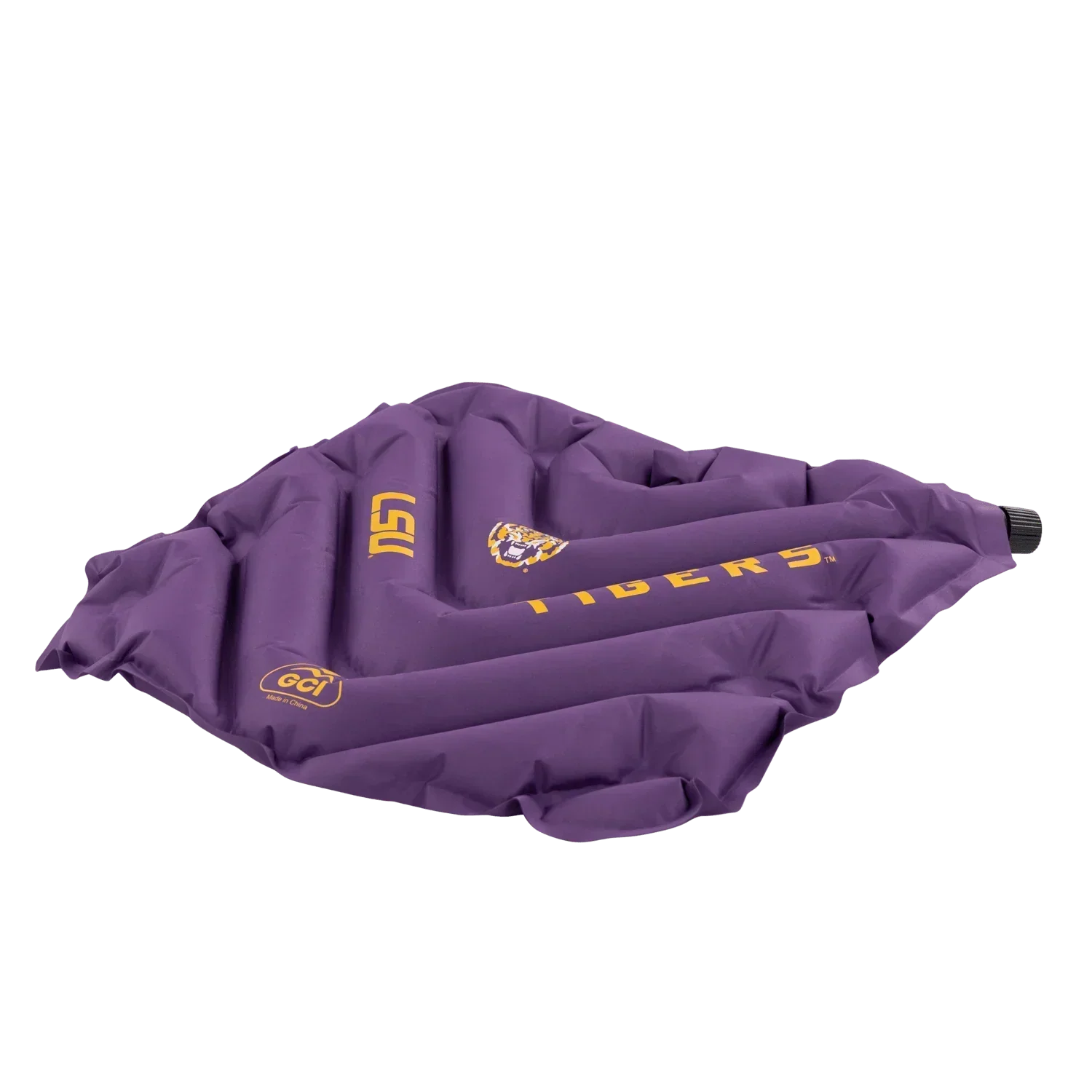 Bleacher-Friendly College V Seat Inflatable Stadium Cushion - LSU Tigers - Choice 762 - Bleacher-Friendly Stadium Chair with Back Support Detail