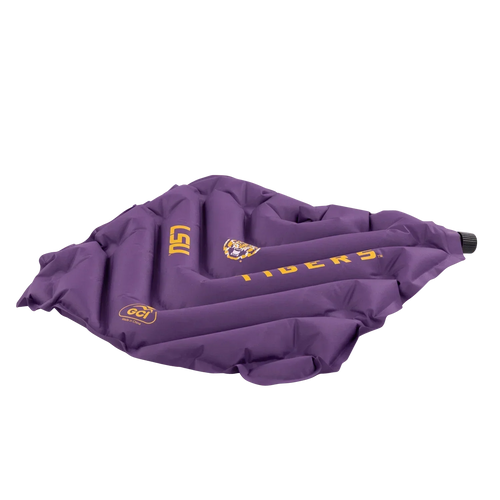 Bleacher-Friendly College V Seat Inflatable Stadium Cushion - LSU Tigers - Choice 762 - Bleacher-Friendly Stadium Chair with Back Support Detail