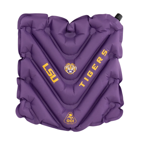 Bleacher-Friendly College V Seat Inflatable Stadium Cushion - LSU Tigers - Choice 762 - Bleacher-Friendly Stadium Chair with Back Support - Default Title