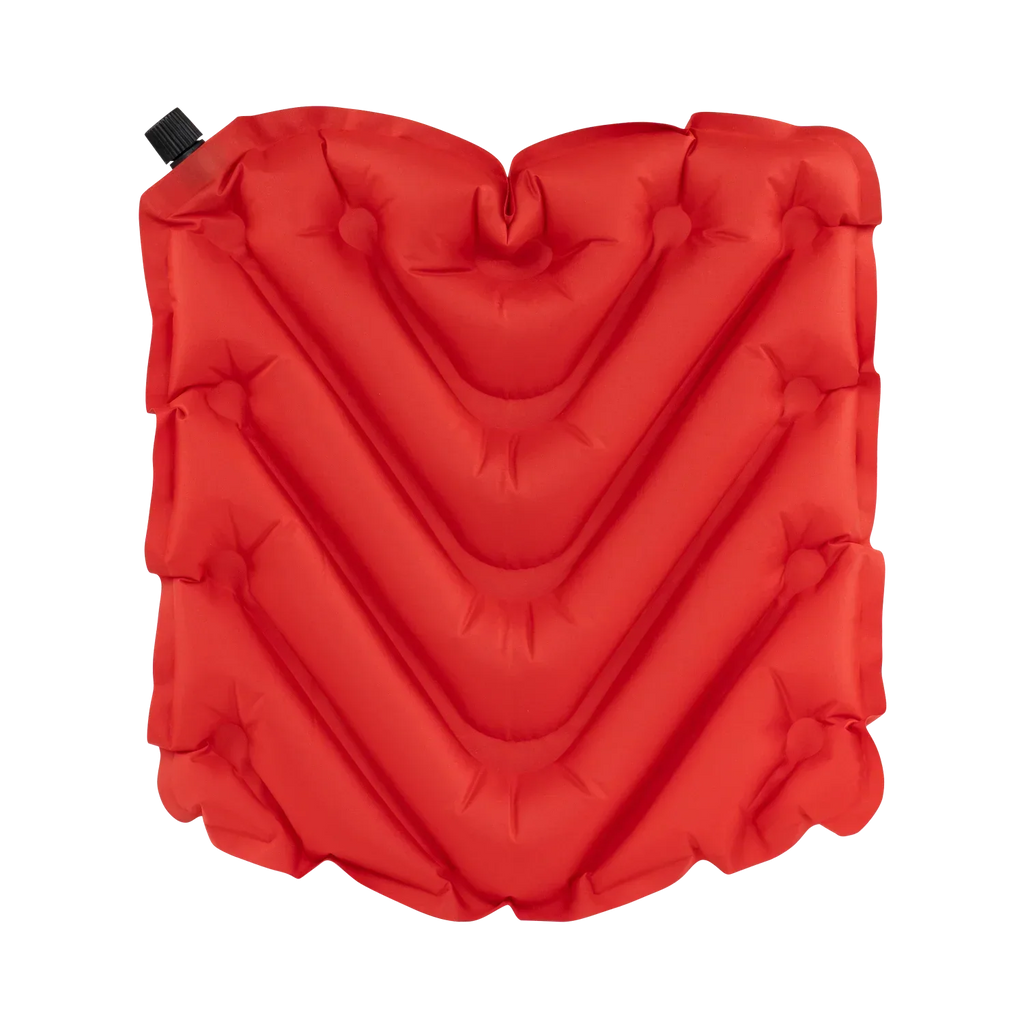 Ergonomic Back-Support College V Seat Inflatable Stadium Cushion - Ohio State Buckeyes - Choice 778 - Lightweight Folding Bleacher Chair with Cushioning Detail