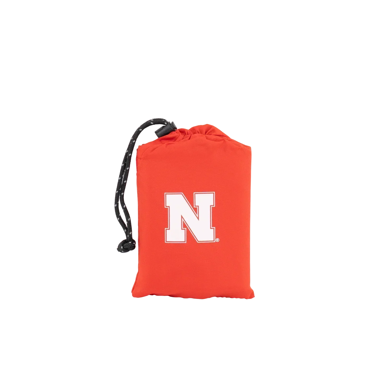 Secure-Hook College V Seat Inflatable Stadium Cushion - Nebraska Cornhuskers - Choice 277 - Grandstand Cushion Seat with Secure Under-Bench Hooks Detail