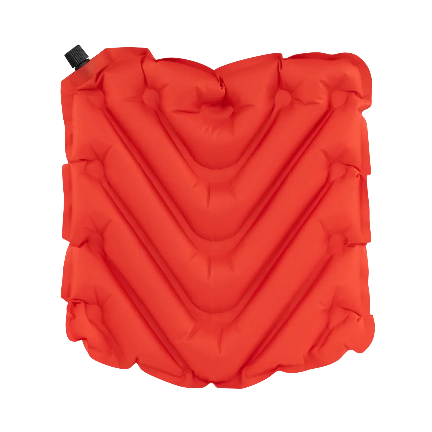 Secure-Hook College V Seat Inflatable Stadium Cushion - Nebraska Cornhuskers - Choice 277 - Grandstand Cushion Seat with Secure Under-Bench Hooks Detail