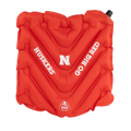 Secure-Hook College V Seat Inflatable Stadium Cushion - Nebraska Cornhuskers - Choice 277 - Grandstand Cushion Seat with Secure Under-Bench Hooks - Default Title