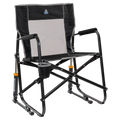 Patented Spring-Action Freestyle Rocker - Choice 711 - Freestyle Rocker Portable Outdoor Folding Chair - Black