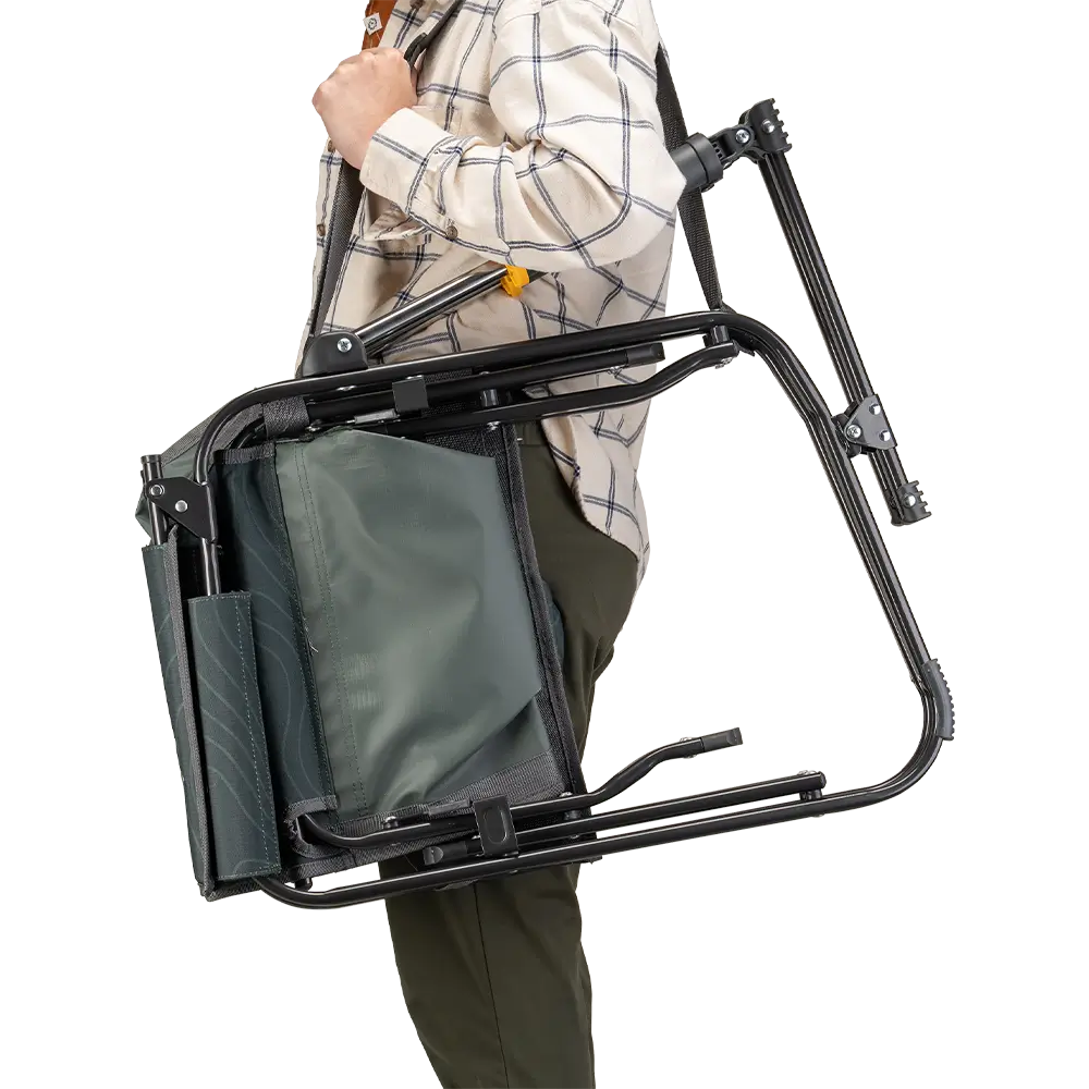 Smooth Motion Stowaway Rocker - Choice 794 - Patented Spring-Action Rocking Chair for Camping Detail