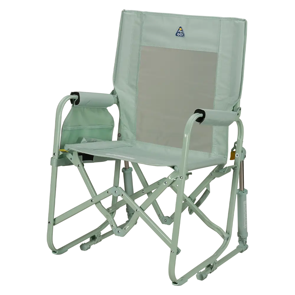 Smooth Motion Stowaway Rocker - Choice 794 - Patented Spring-Action Rocking Chair for Camping Detail