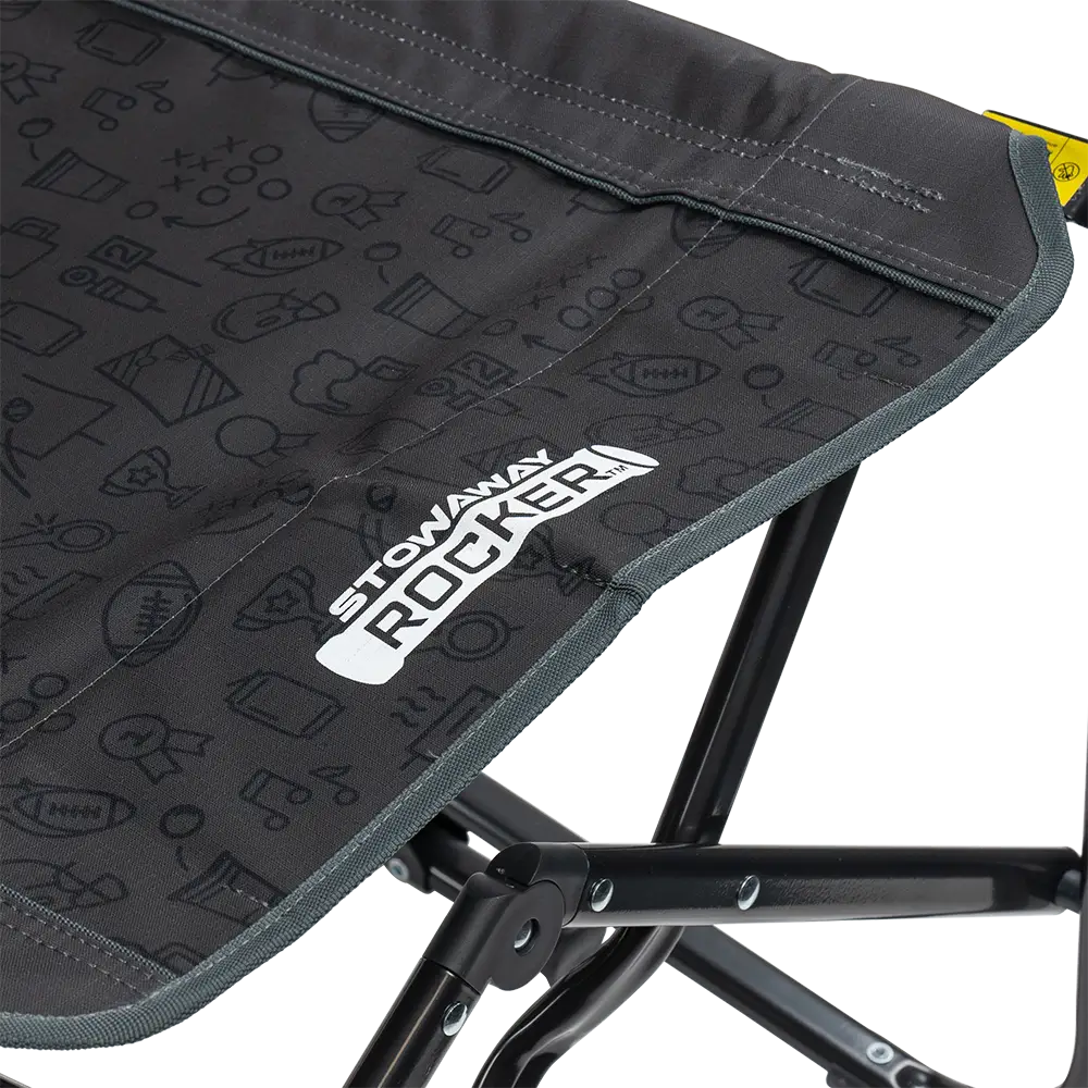 Smooth Motion Stowaway Rocker - Choice 794 - Patented Spring-Action Rocking Chair for Camping Detail
