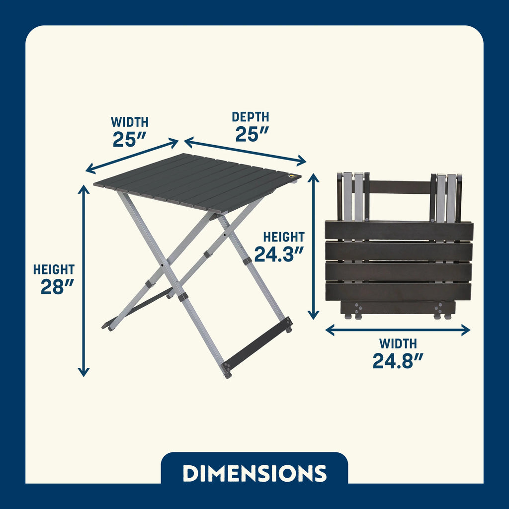 Heavy-Duty Grilling Compact Camp Table 25 - Choice 214 - Portable Camping Table with Heat-Resistant Countertop Detail