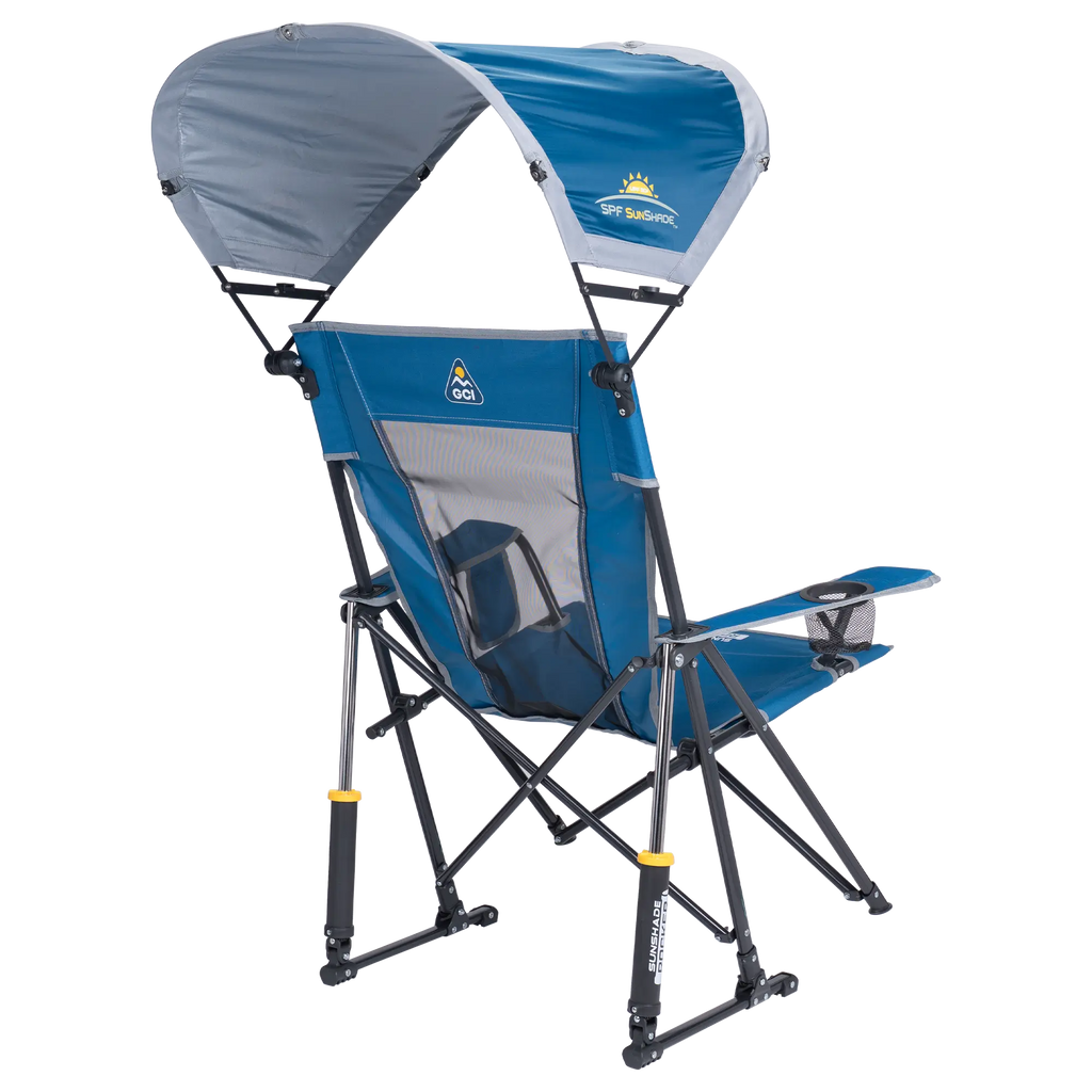 Heavy-Duty Freestyle SunShade Rocker - Choice 550 - Heavy-Duty Kickback Rocker with Beverage Holder Detail