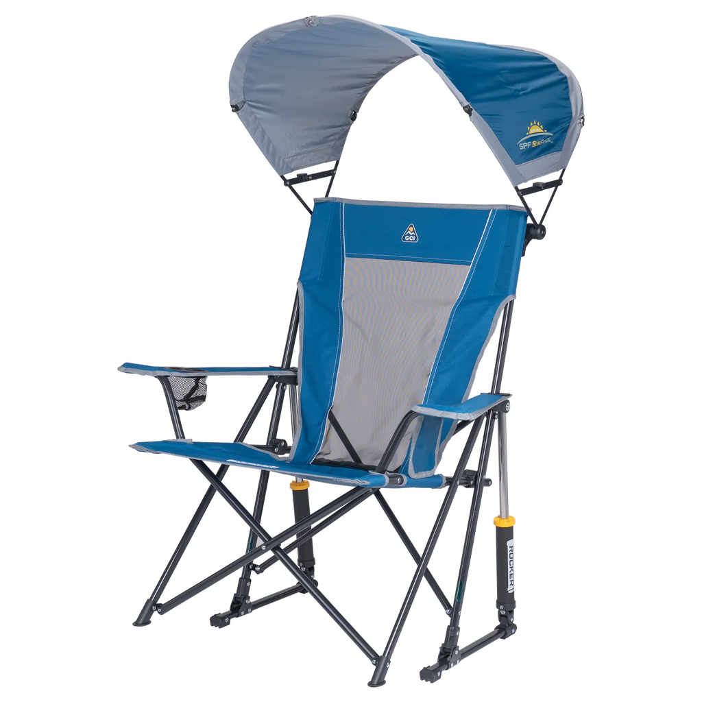 Heavy-Duty Freestyle SunShade Rocker - Choice 550 - Heavy-Duty Kickback Rocker with Beverage Holder Detail