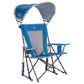 Heavy-Duty Freestyle SunShade Rocker - Choice 550 - Heavy-Duty Kickback Rocker with Beverage Holder - Neptune Blue