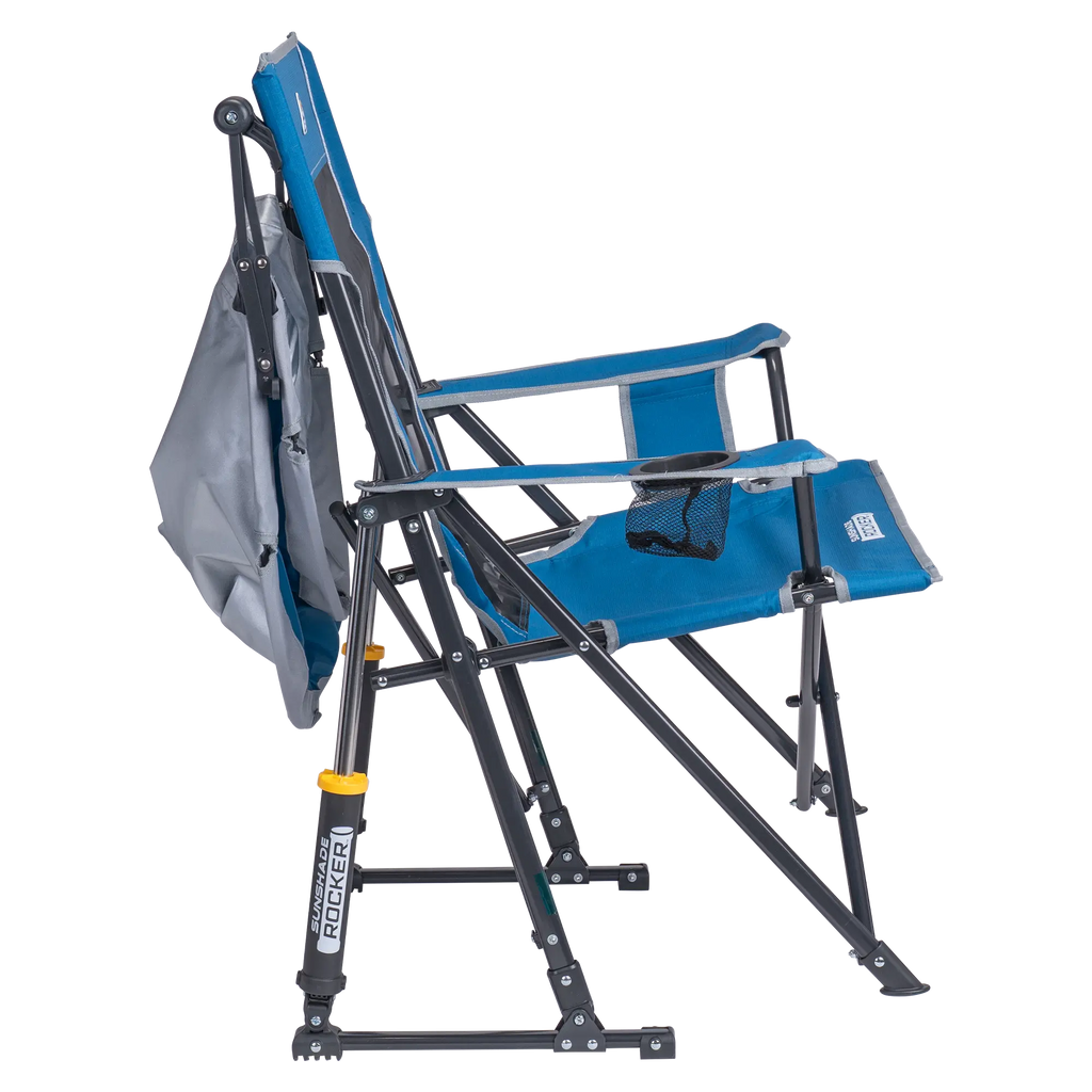 Heavy-Duty Freestyle SunShade Rocker - Choice 550 - Heavy-Duty Kickback Rocker with Beverage Holder Detail