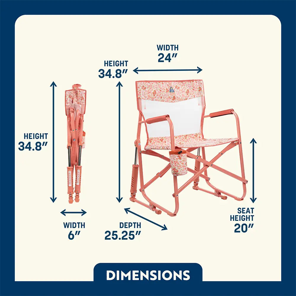 Smooth Motion Freestyle Rocker Elite - Choice 460 - Patented Spring-Action Rocking Chair for Camping Detail