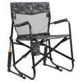 Smooth Motion Freestyle Rocker Elite - Choice 460 - Patented Spring-Action Rocking Chair for Camping - Cool Gray Camo