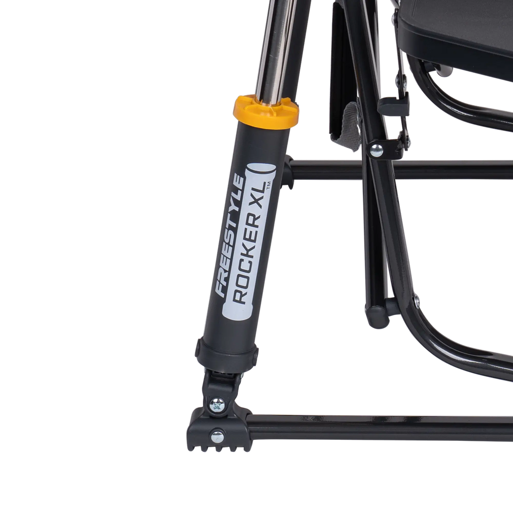 Premium All-Weather Freestyle Rocker XL with Side Table - Choice 836 - Heavy-Duty Kickback Rocker with Beverage Holder Detail