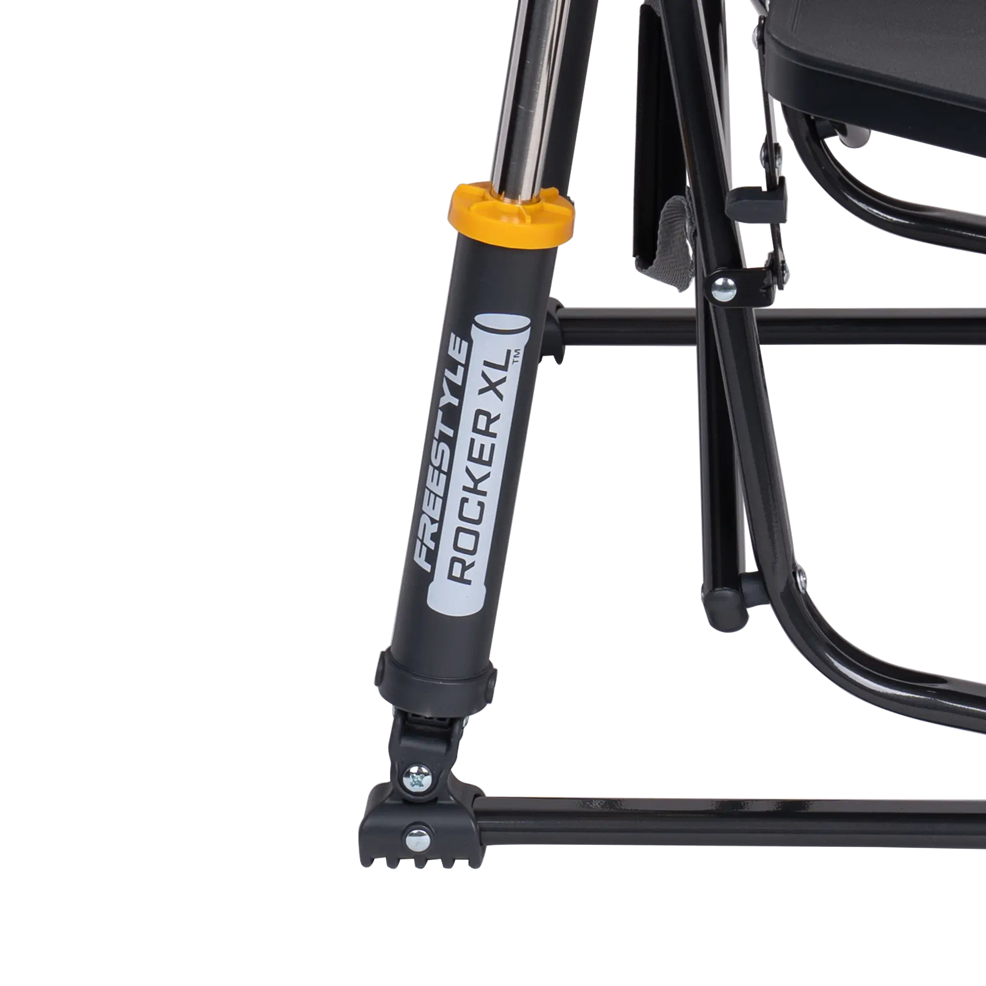 Premium All-Weather Freestyle Rocker XL with Side Table - Choice 836 - Heavy-Duty Kickback Rocker with Beverage Holder Detail