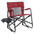 Premium All-Weather Freestyle Rocker XL with Side Table - Choice 836 - Heavy-Duty Kickback Rocker with Beverage Holder - Cinnamon
