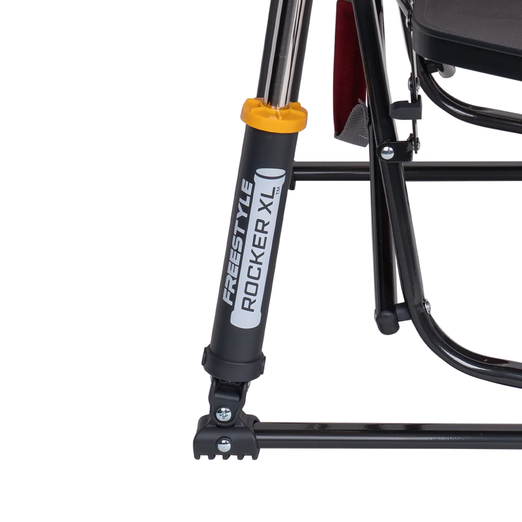 Premium All-Weather Freestyle Rocker XL with Side Table - Choice 836 - Heavy-Duty Kickback Rocker with Beverage Holder Detail