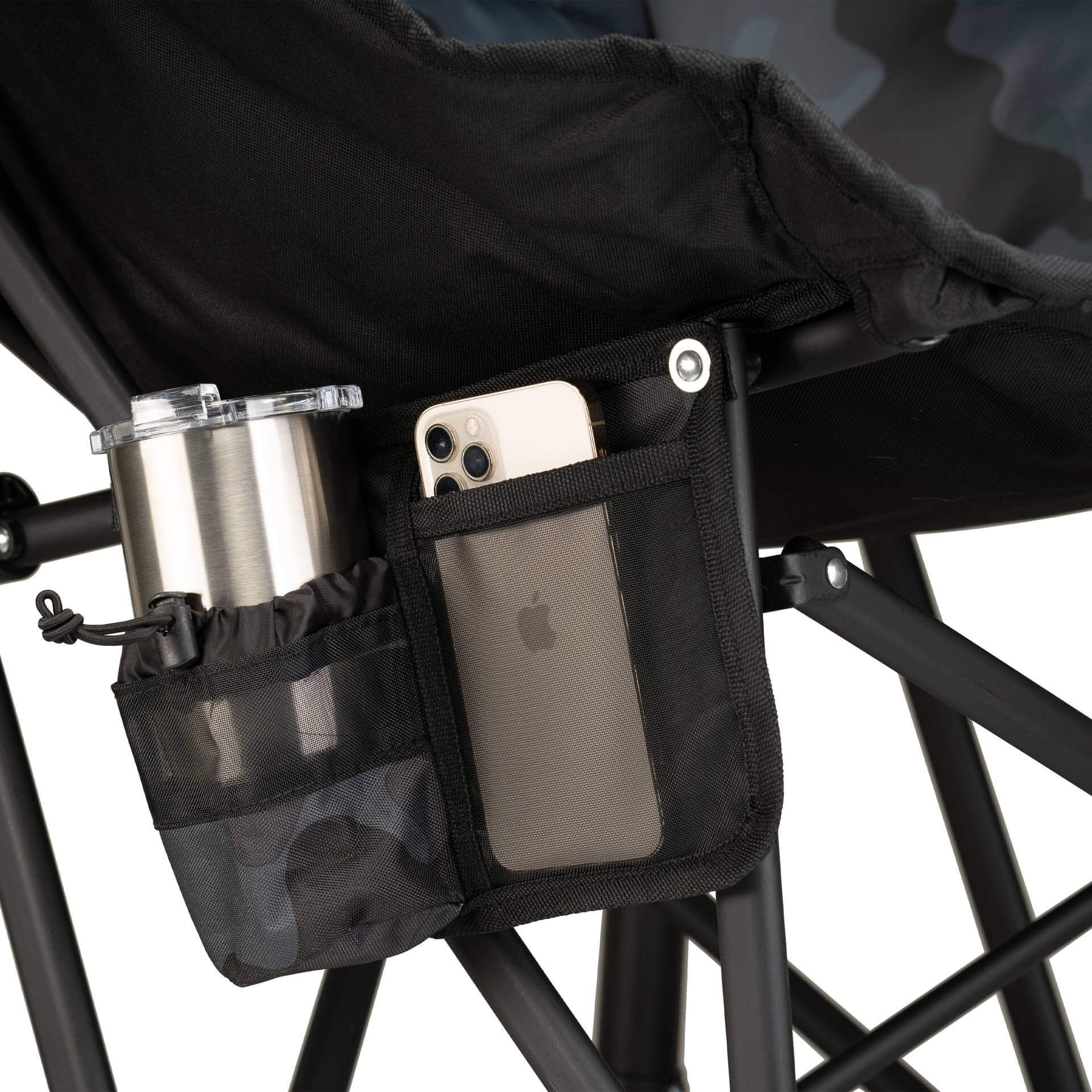 Heavy-Duty Freestyle Puff Rocker - Choice 731 - RoadTrip Rocker Smooth Motion Camp Chair Detail