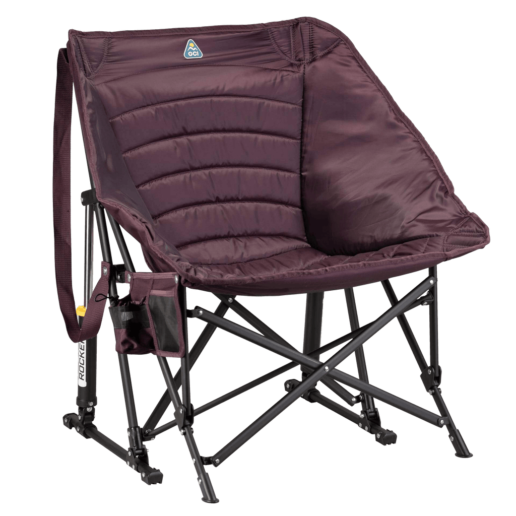 Heavy-Duty Freestyle Puff Rocker - Choice 731 - RoadTrip Rocker Smooth Motion Camp Chair - Amethyst