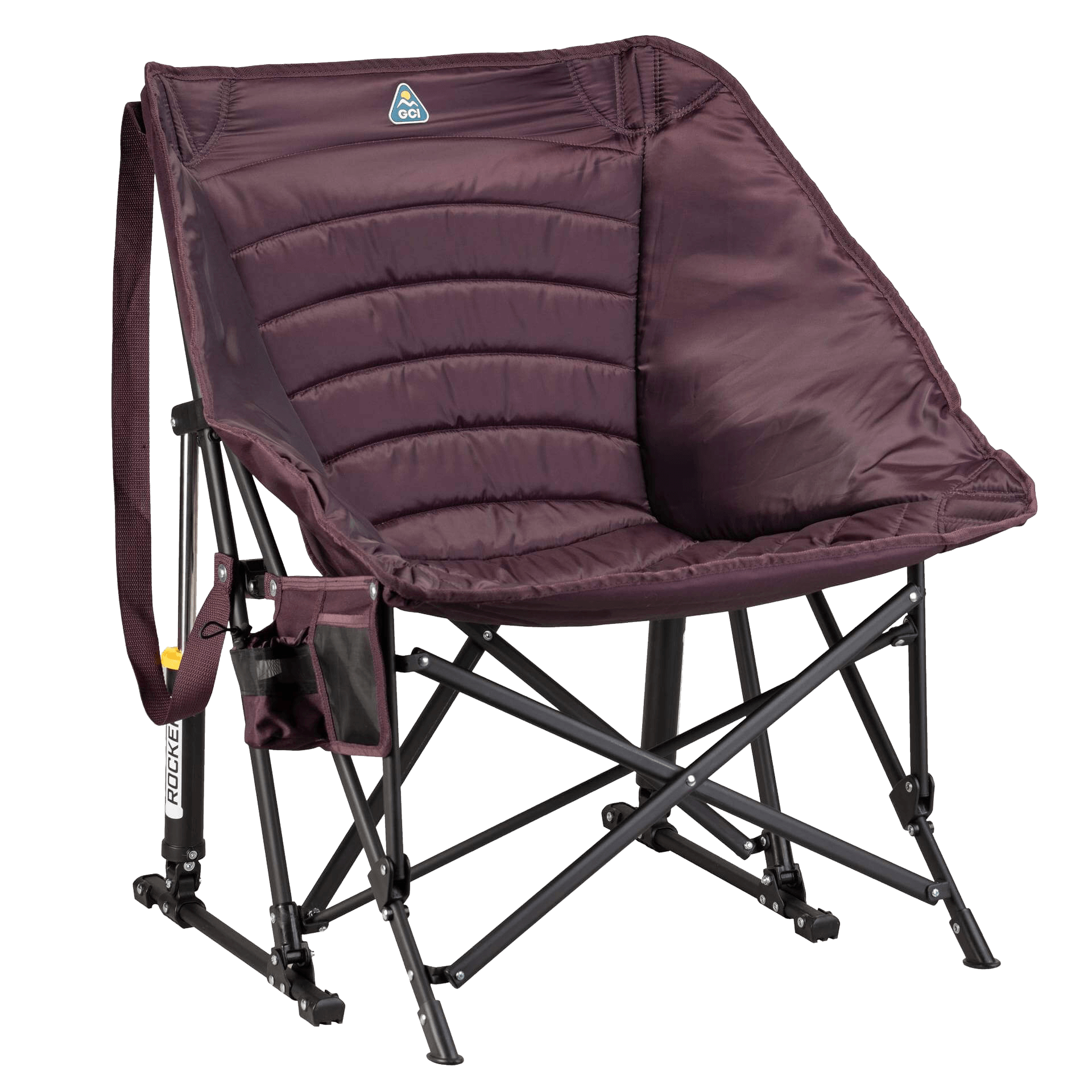Heavy-Duty Freestyle Puff Rocker - Choice 731 - RoadTrip Rocker Smooth Motion Camp Chair - Amethyst
