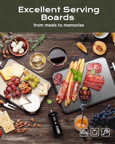 Modern SNOWCLAD Stainless Steel Cutting Board,Double Sided Steel Bread Kit
