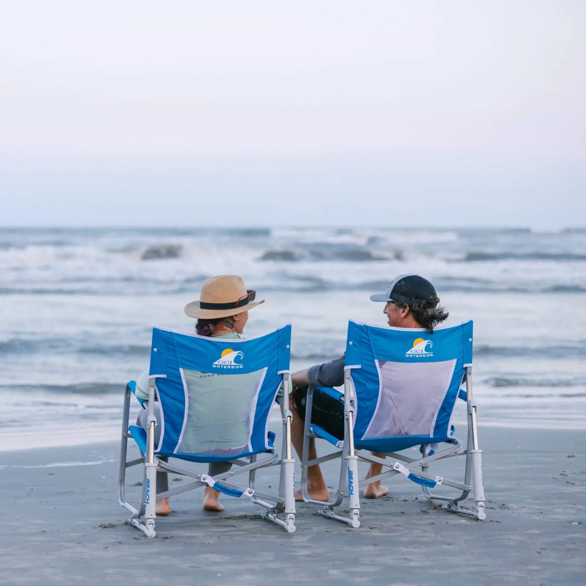 Luxury Camp Beach Rocker Bundle - Choice 773 - Patented Spring-Action Rocking Chair for Camping Detail