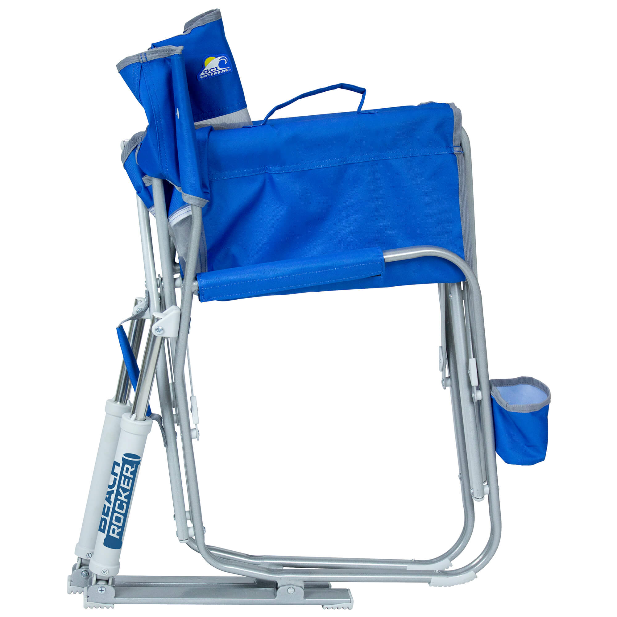 Luxury Camp Beach Rocker Bundle - Choice 773 - Patented Spring-Action Rocking Chair for Camping Detail
