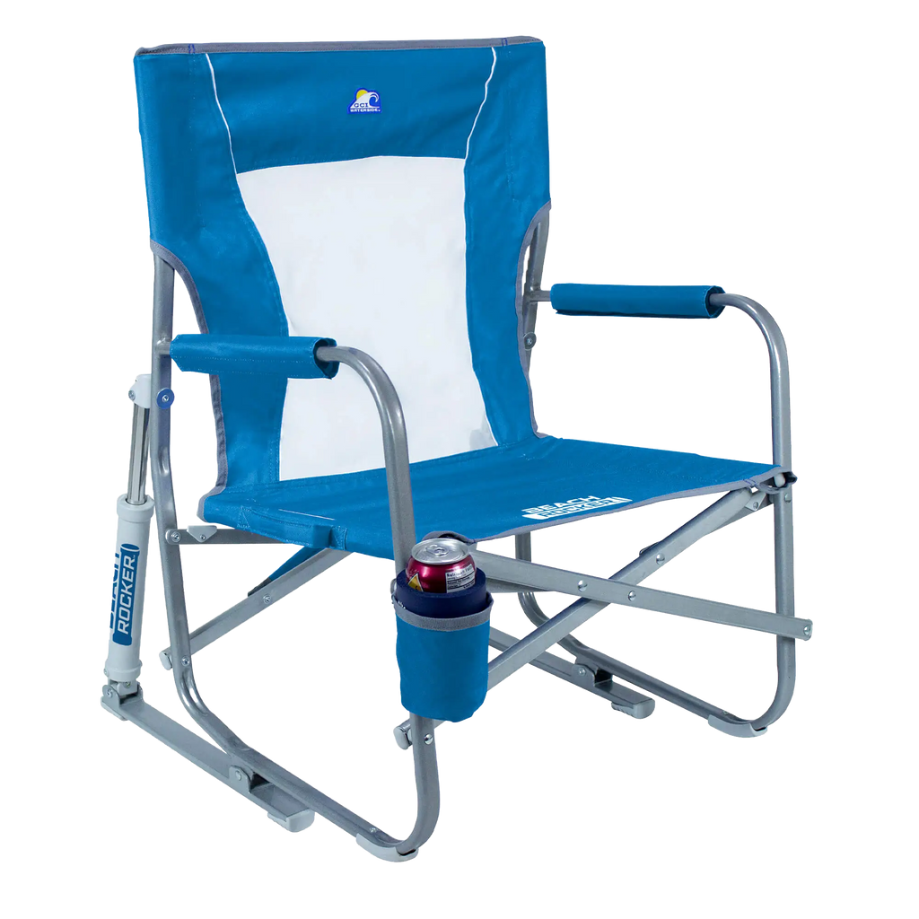 Luxury Camp Beach Rocker Bundle - Choice 773 - Patented Spring-Action Rocking Chair for Camping Detail