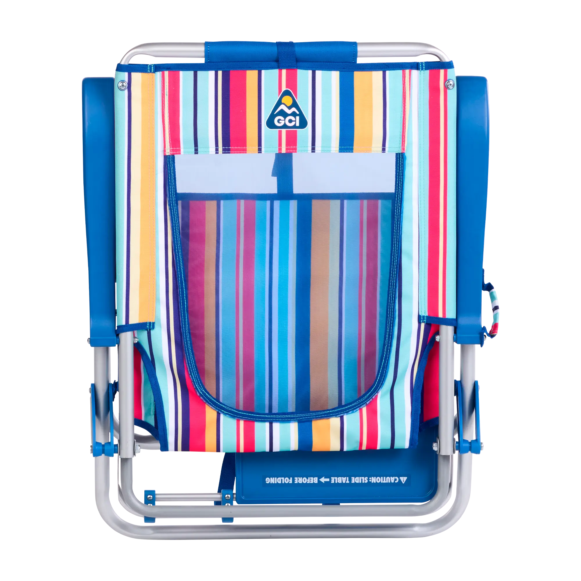 Backpack Travel Big Surf with Slide Table - Choice 334 - Multi-Position Outdoor Beach Chair with Pillow Detail