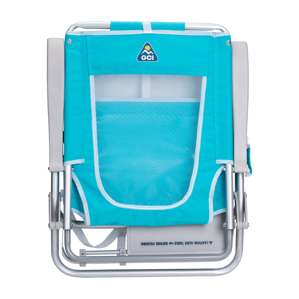 Backpack Travel Big Surf with Slide Table - Choice 334 - Multi-Position Outdoor Beach Chair with Pillow Detail