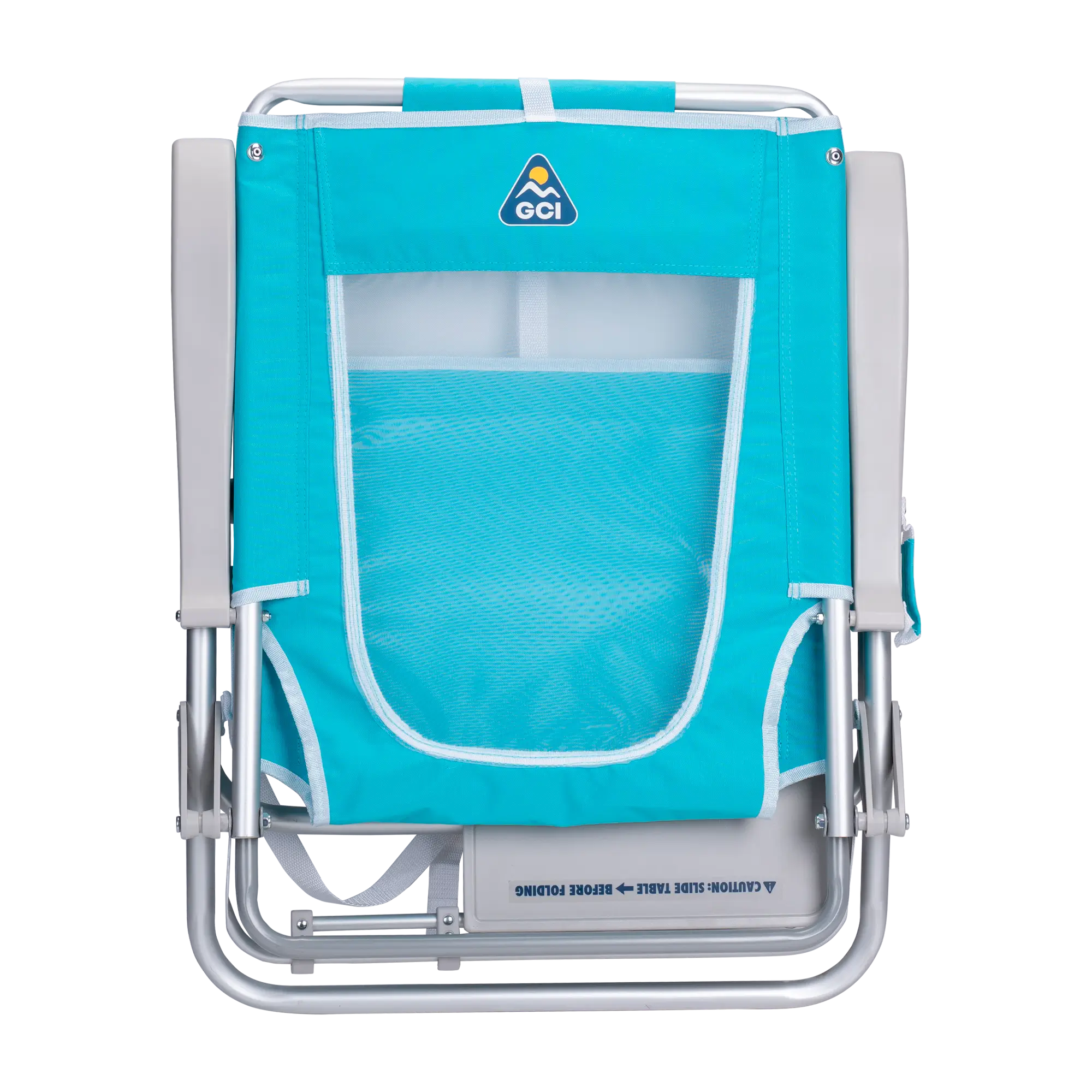 Backpack Travel Big Surf with Slide Table - Choice 334 - Multi-Position Outdoor Beach Chair with Pillow Detail