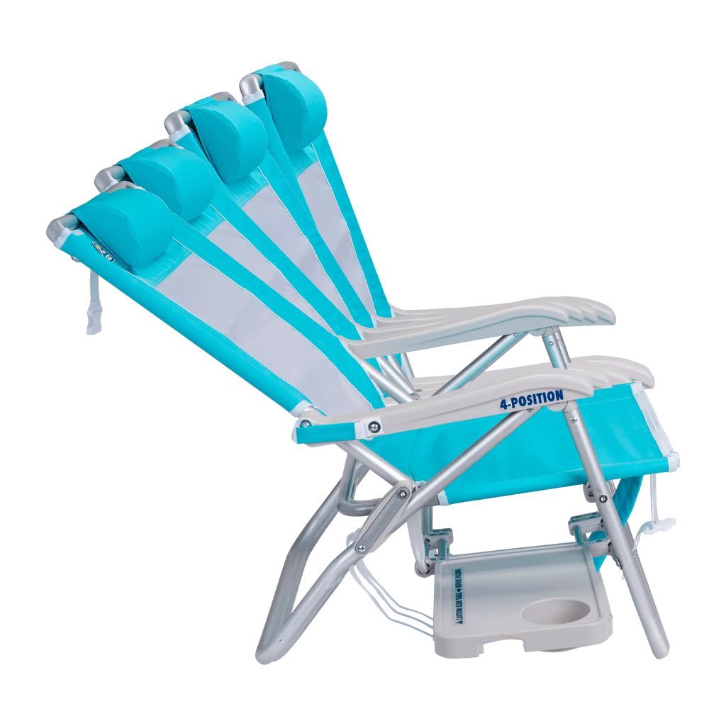 Backpack Travel Big Surf with Slide Table - Choice 334 - Multi-Position Outdoor Beach Chair with Pillow Detail