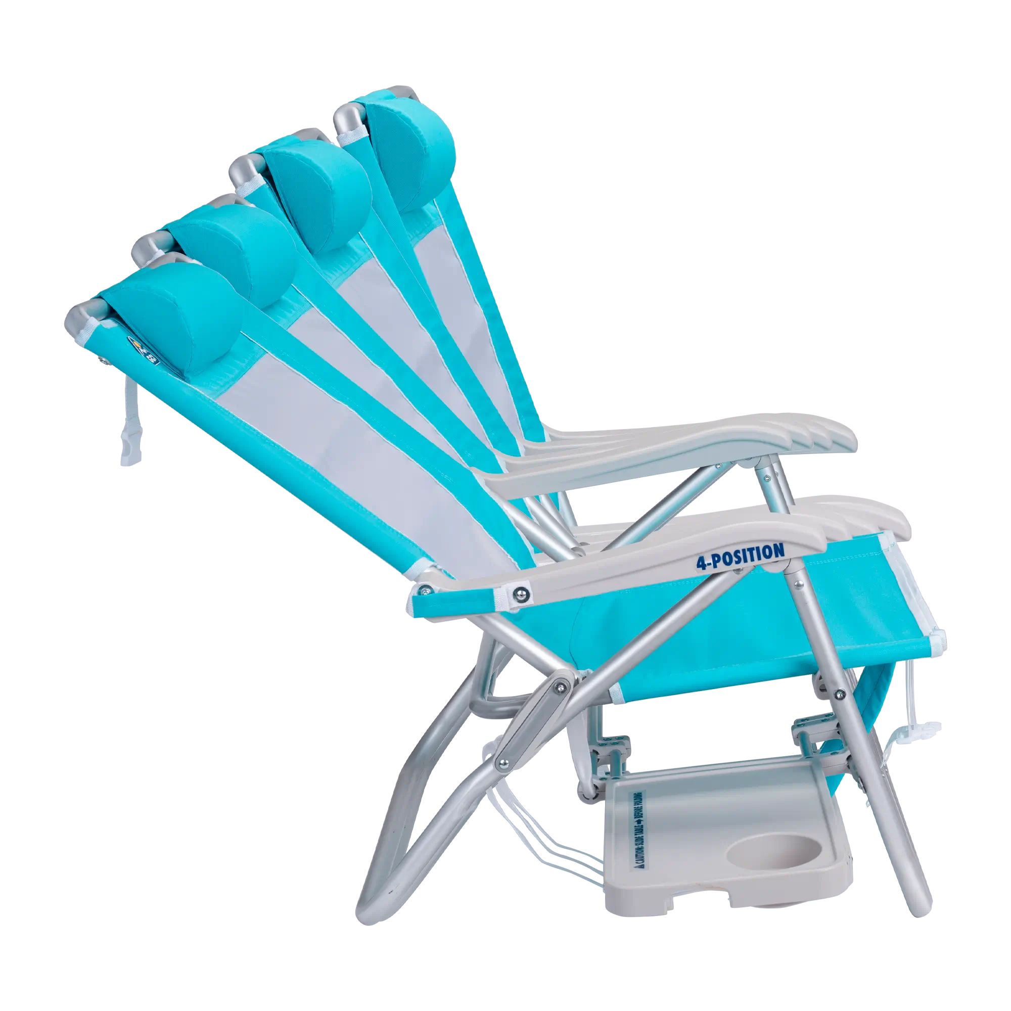 Backpack Travel Big Surf with Slide Table - Choice 334 - Multi-Position Outdoor Beach Chair with Pillow Detail