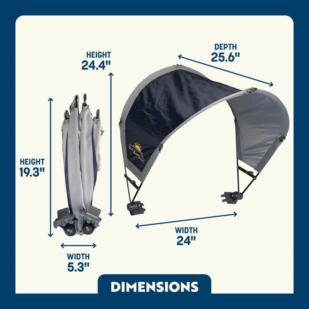 Premium All-Weather SunShade Accessory - Choice 361 - Portable Beach Canopy with Adjustable Shade Angle Detail