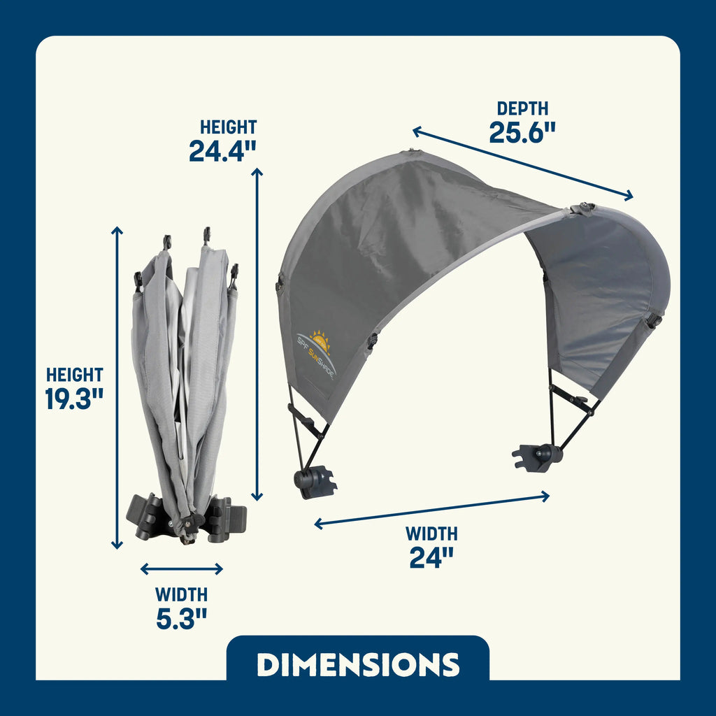 Premium All-Weather SunShade Accessory - Choice 361 - Portable Beach Canopy with Adjustable Shade Angle Detail