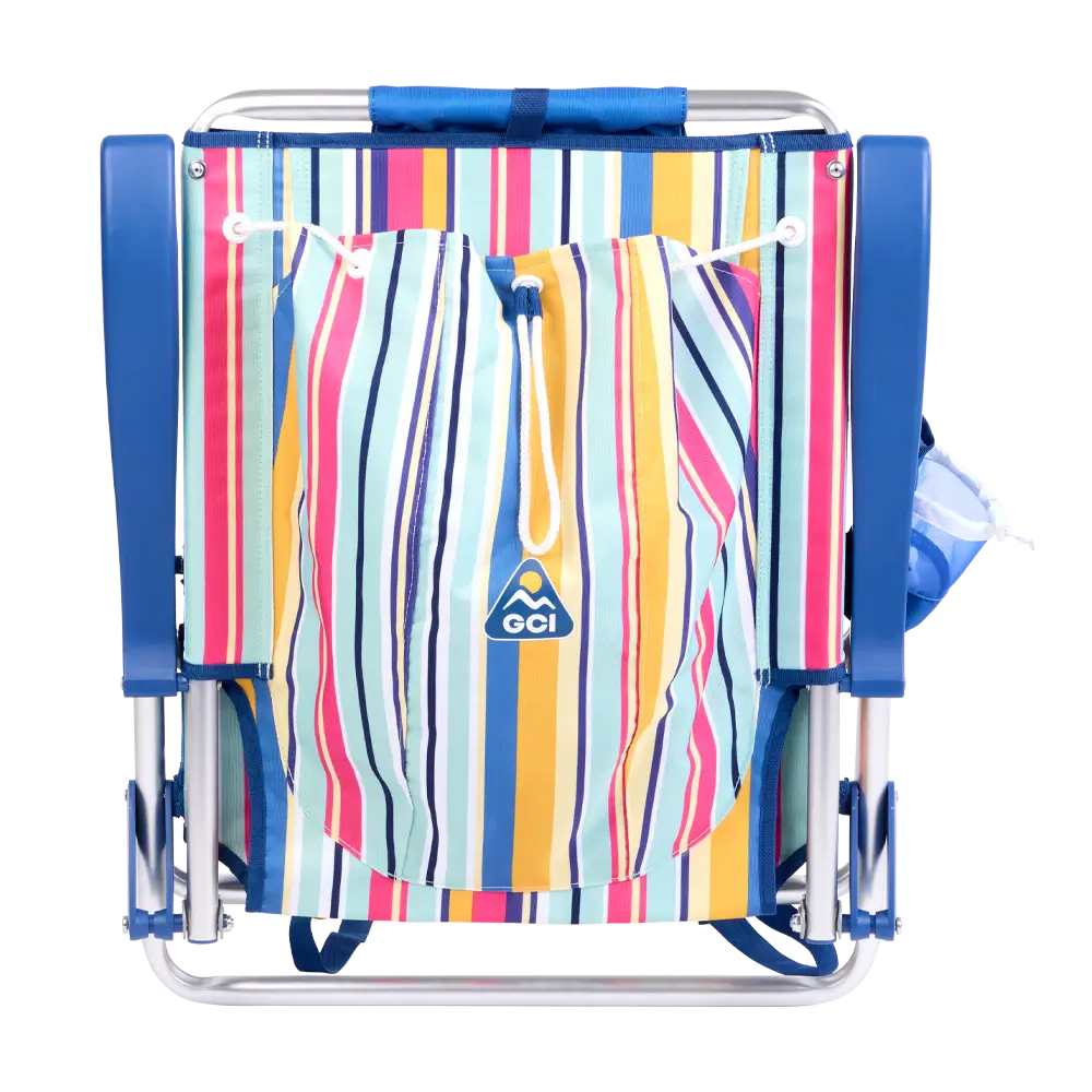 Rust-Resistant Aluminum Backpack Beach Chair - Choice 709 - Portable Heavy-Duty Low Boy Chair for Ocean Side Detail
