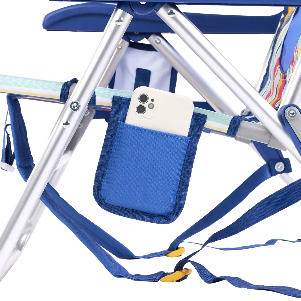 Rust-Resistant Aluminum Backpack Beach Chair - Choice 709 - Portable Heavy-Duty Low Boy Chair for Ocean Side Detail
