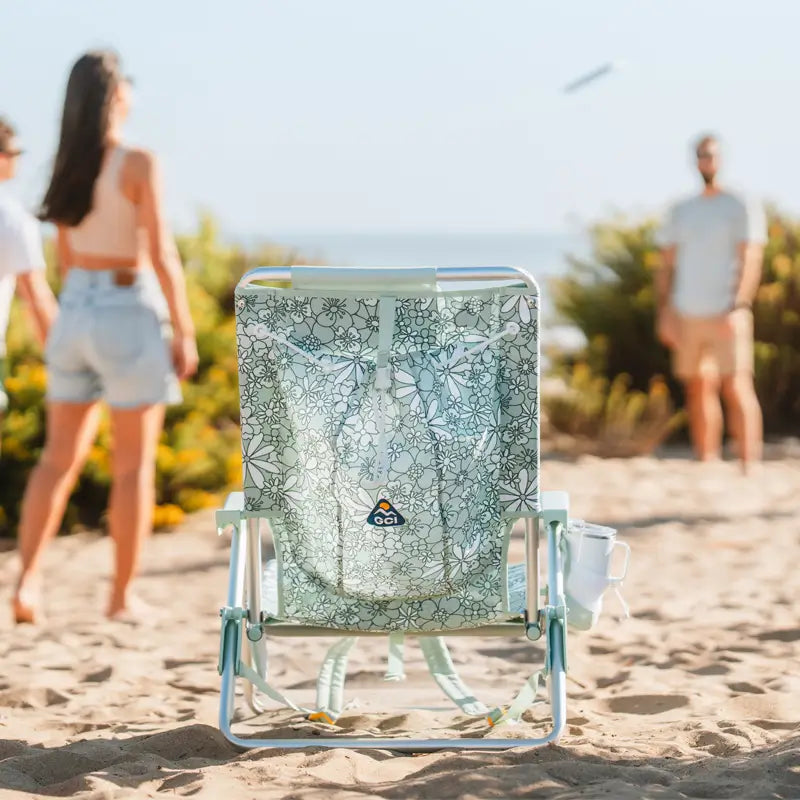 Rust-Resistant Aluminum Backpack Beach Chair - Choice 709 - Portable Heavy-Duty Low Boy Chair for Ocean Side Detail