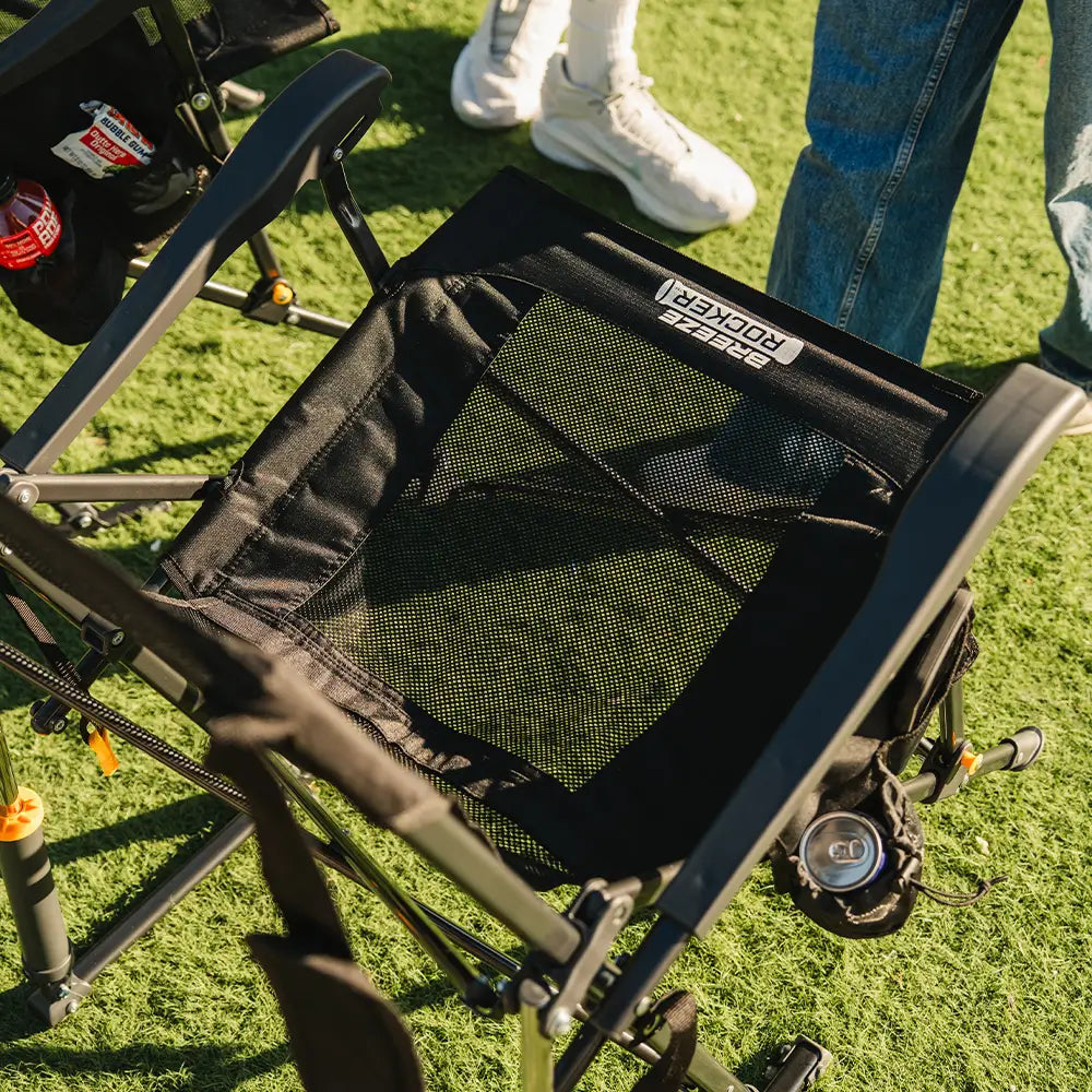 Luxury Camp BreezeRocker - Choice 504 - RoadTrip Rocker Smooth Motion Camp Chair Detail