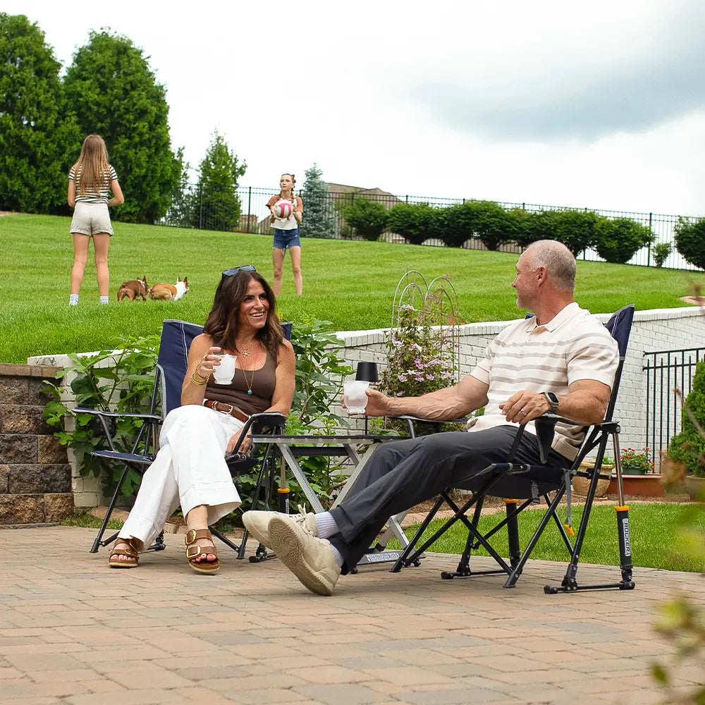 Premium All-Weather Comfort Pro Rocker - Choice 375 - RoadTrip Rocker Smooth Motion Camp Chair Detail